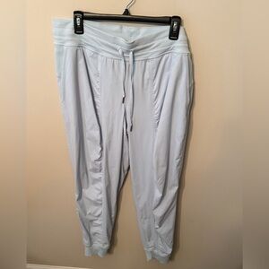 EUC Dance Studio Joggers 28” Inseam Light Blue Size 14